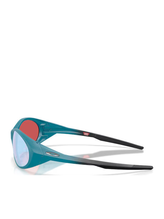 Oakley Redux Дамски Слънчеви очила с Тюркоазен Рамка и Розов Огледална Леща
