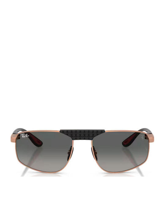 Ray Ban Unisex Sunglasses With Rose Gold Metallic Frame And Grey Gradient Lens RB3776M F12771