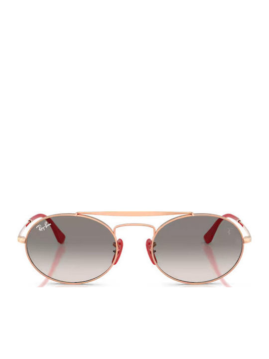 Ray Ban Дамски Слънчеви Очилa с Розово Златна Метална Рамка и Сив Преливащ Стъклопакет RB3775M F13532