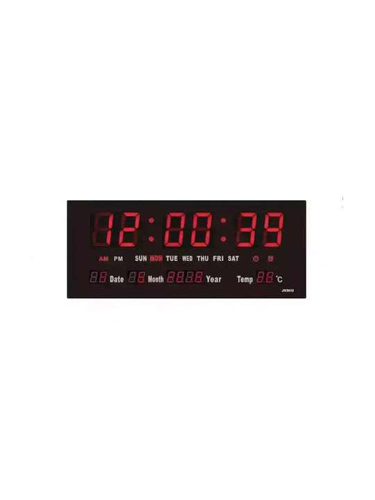Wall Clock Digital Black Ø36cm