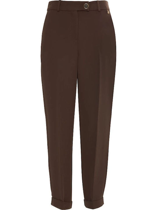 Damen Stoff Hose Chocolate