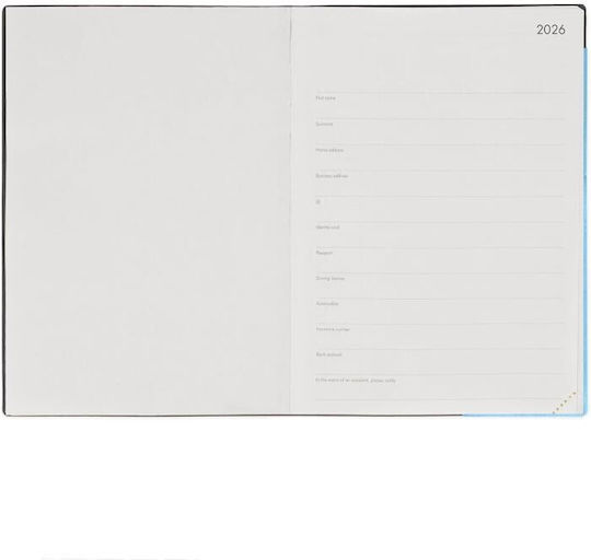 Ημερολογιο Legami 12μηνο Large Daily Diary 2026 17 X24cm Μπλε Ag2612067