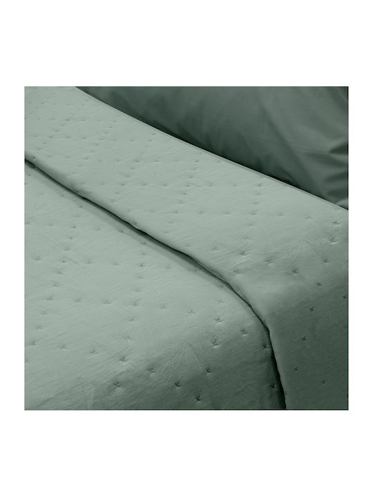 Lino Home Lipe Coverlet Single Microfiber Green 160x220cm