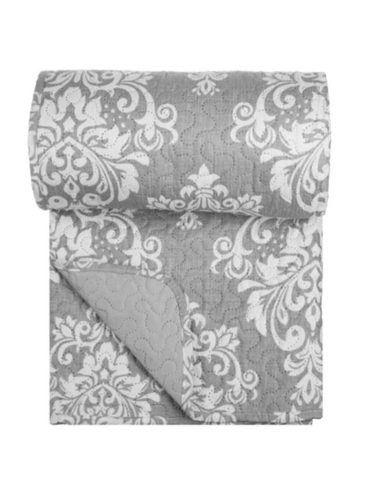 Tagesdecke Übergröße Grey Damask 230x160cm