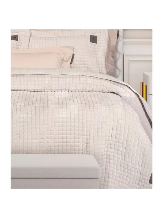 Greenwich Polo Club 4429 Coverlet Queen Size Microfiber Ivory 240x250cm
