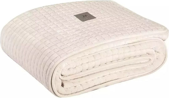 Greenwich Polo Club 4429 Coverlet Queen Size Microfiber Ivory 240x250cm