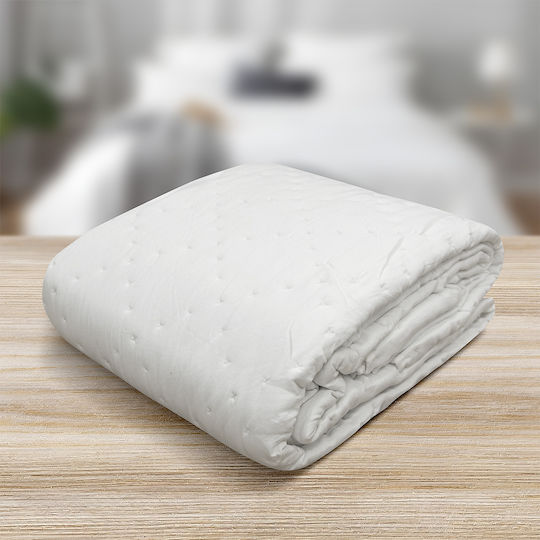 Lino Home Lipe Off Coverlet Single Microfiber Off White 160x220cm