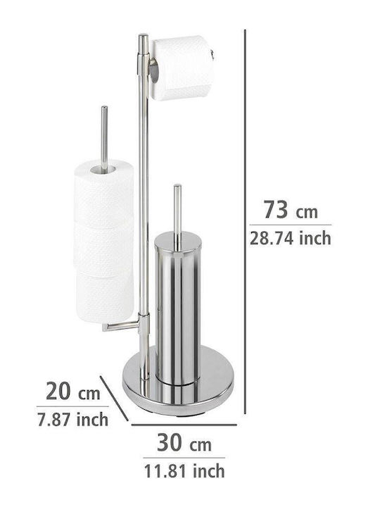Wenko Universalo Inox Toilet Brush Gray