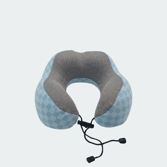 Uncle George Light Blue Memory Foam Travel Pillow