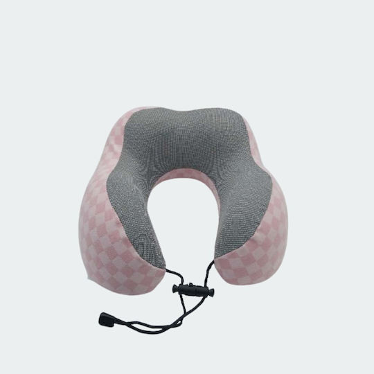 Uncle George Μαξιλαράκι Ταξιδίου Memory Foam Ροζ