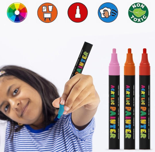 Acrylic Markers Multicolour 12pcs