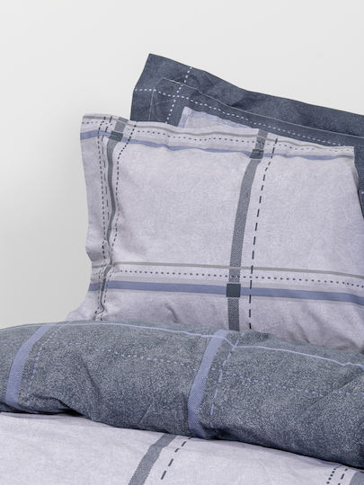 Nima Whilow Σετ Oxford Μπλε, Γκρι 52x72cm 35808