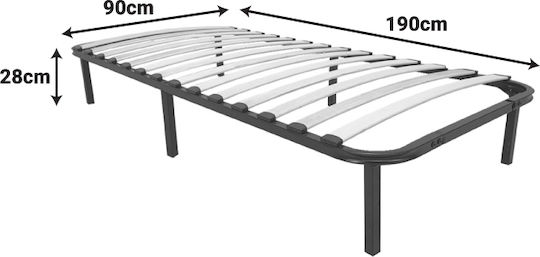 Ergonomic Frame Amaso for Single Matress 90x190cm
