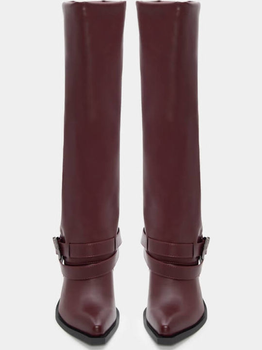 Damenstiefel Burgundisch