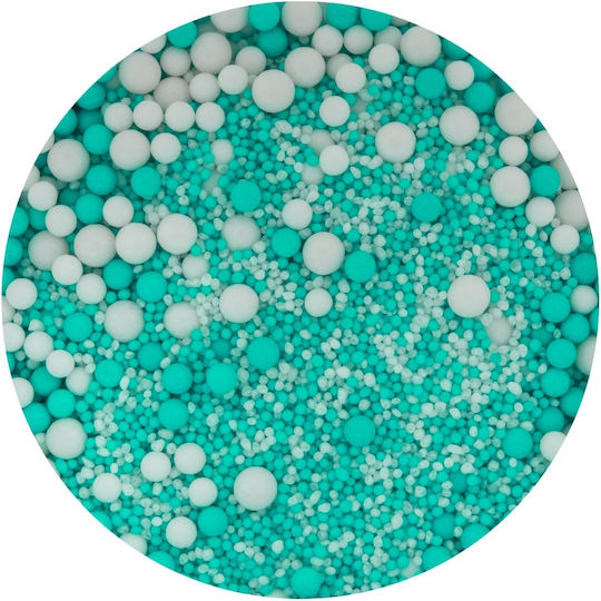 Turquoise & Weißes Streusel-Mix 80g Lumea
