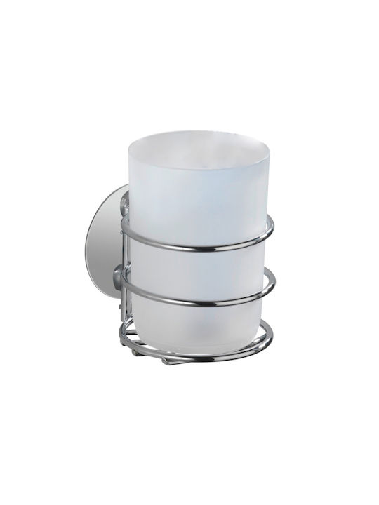 Wenko Turbo-loc Cup Holder Glass Silver