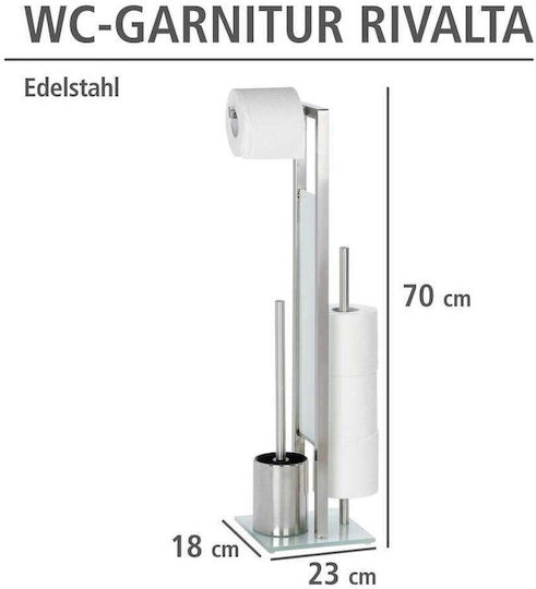 Wenko Wenko Badezimmerzubehör-Set Metall Silber