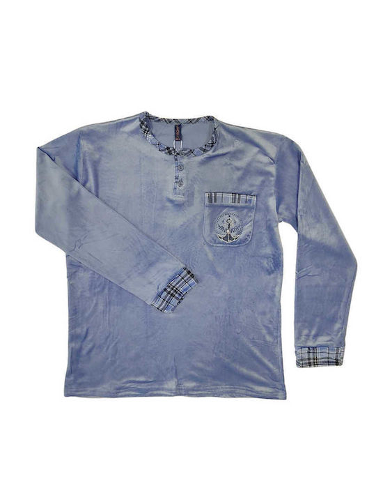 Lovelx Homewear Men's Winter Pajamas Set Gray