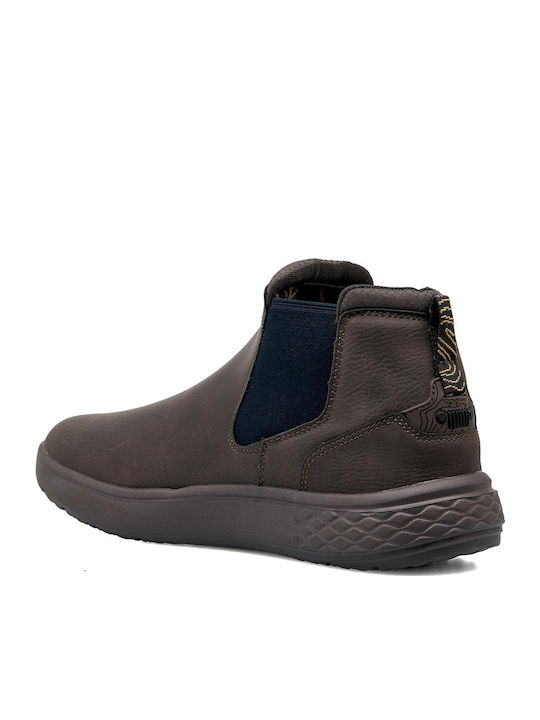 Leather Brown Men's Boots