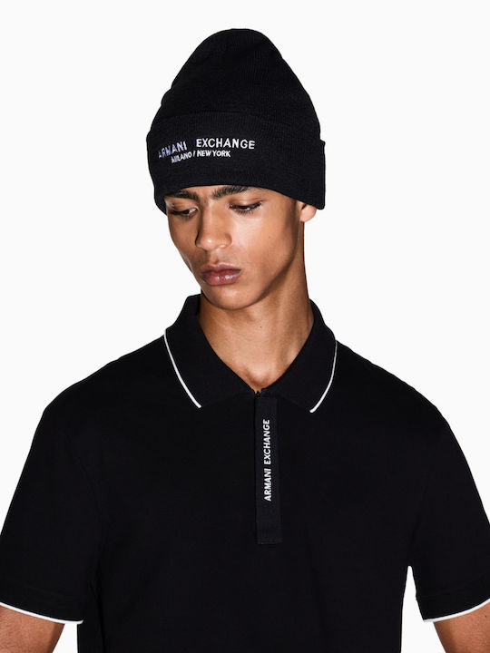 Beanie Männer Beanie Gestrickt in Schwarz Farbe