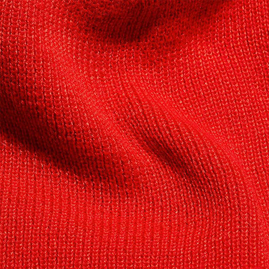 Beanie Unisex Beanie Gestrickt in Rot Farbe