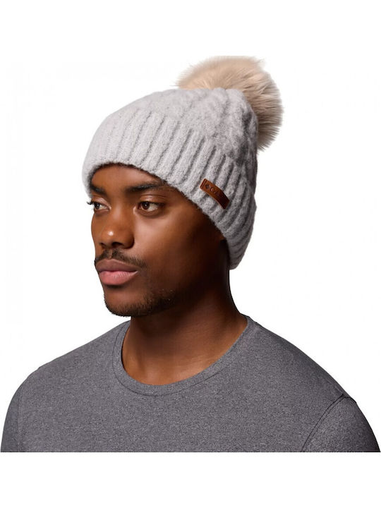 Winter Blur Ii Beanie Γυναικείος Σκούφος Πλεκτός σε Λευκό χρώμα