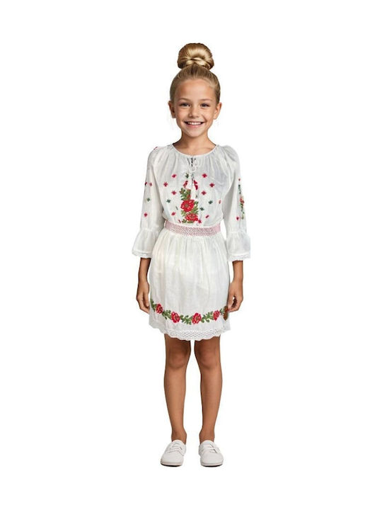 Mädchen Kostüm Stil Cpc Weiß Beige