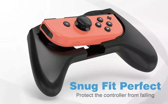 Orzly Grips Compatibile Nintendo Switch Joy-con-uri Confort Sporit Pachet Dublu 2x Negre Atașamente Universale Laterale Pentru Nintendo Switch Joy-con-uri