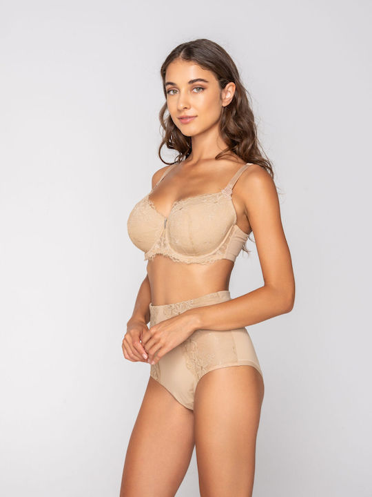 Balconette Beige Σουτιέν mit Bügel