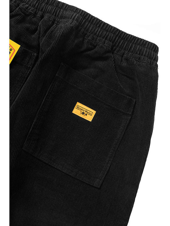 Hose in Geradem Schnitt Blck