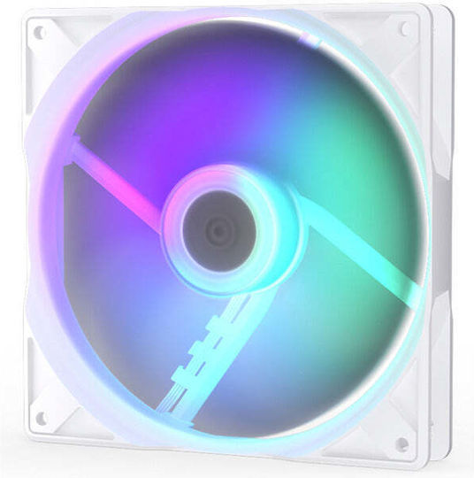 Endorfy Stratus Case Fans 140mm (1200rpm) with ARGB Lighting and Connection 3-Pin / 4-Pin PWM White