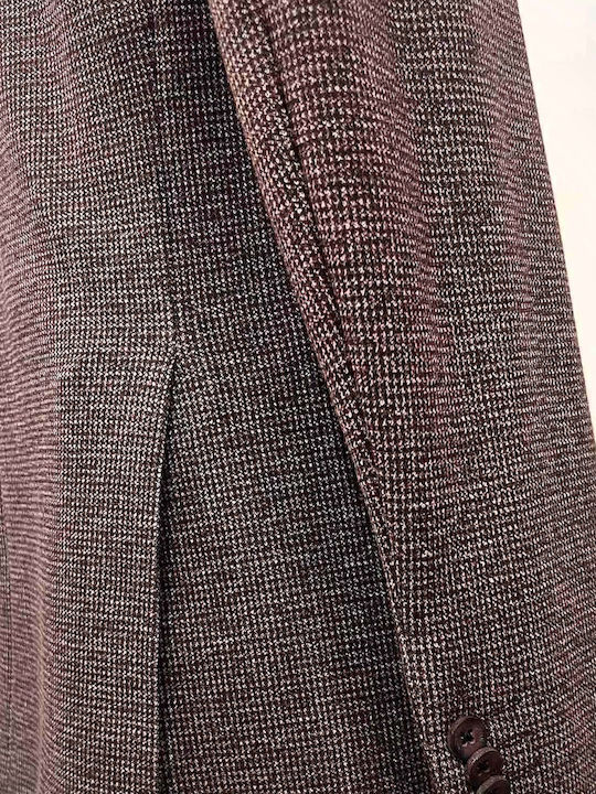 Men's Suit Jacket Slim Fit Bordo