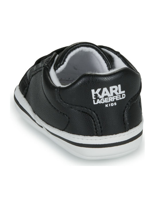 Karl Lagerfeld Бебешки Маратонки Черен