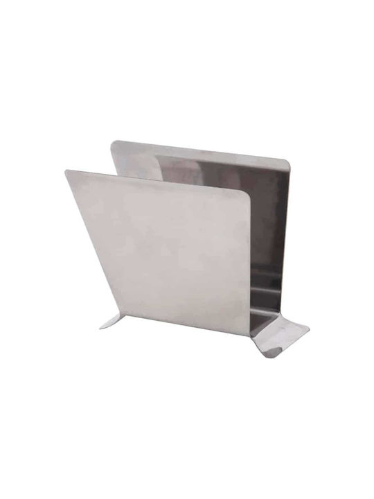 Costos Χαρτοπετσετοθήκη Μεταλλική Ασημί 10x9cm 994