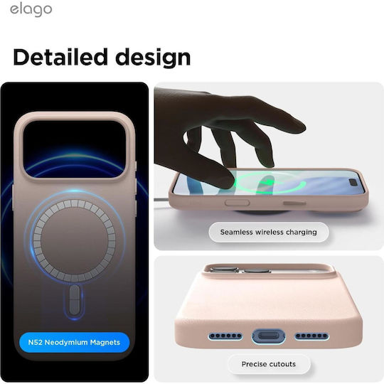 Elago Back Cover Δερμάτινο Ροζ (iPhone 17 Pro Max)