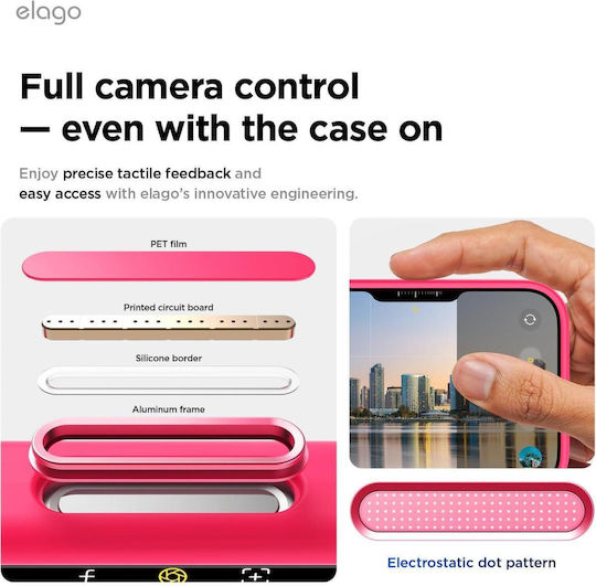Elago Back Cover Σιλικόνης Ροζ (iPhone Air)