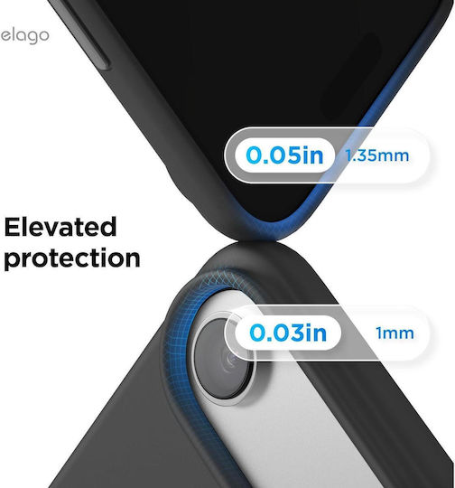 Elago Umschlag Rückseite Silikon Schwarz (iPhone Air)
