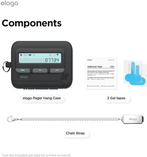 Elago Hang Case Θήκη Σιλικόνης σε Μαύρο χρώμα για Apple AirPods Pro 3
