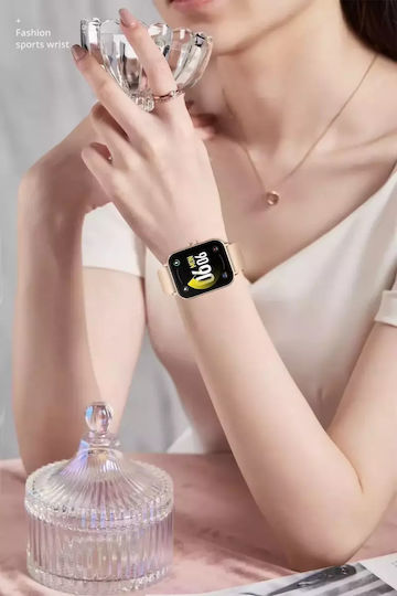 Colmi P81 Smartwatch με Παλμογράφο (Χρυσό)