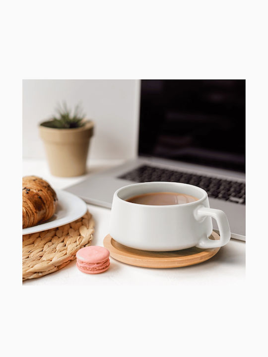 Miamio Set Căni Cappuccino Bambus Gri 320ml 4buc