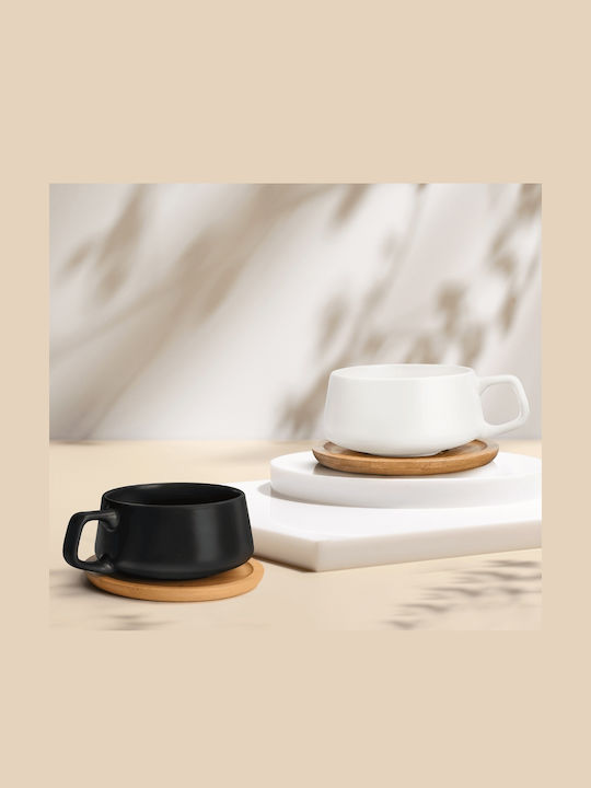 Miamio Set Căni Cappuccino Bambus Gri 320ml 4buc