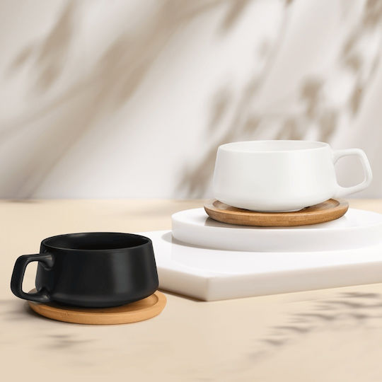 Miamio Set Căni Cappuccino Bambus Gri 320ml 4buc