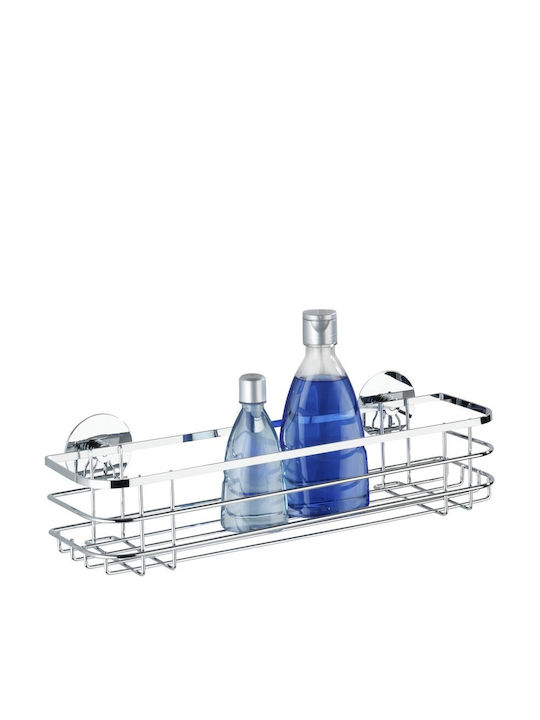 Wenko Wall Mounted Bathroom Shelf Metallic 38x11x11cm Gray