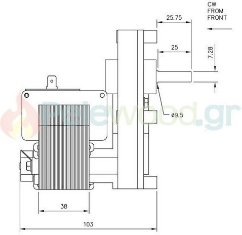 Mellor Motor 5,3 Rpm 39700082