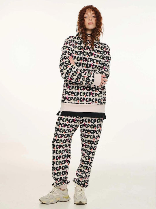 Marni Cropped Women's Sweatshirt Hooded Pink