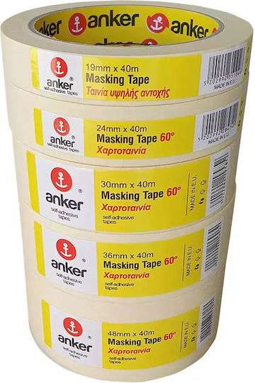 Anker Bandă De Hârtie Masking 60° 30mm X 40m