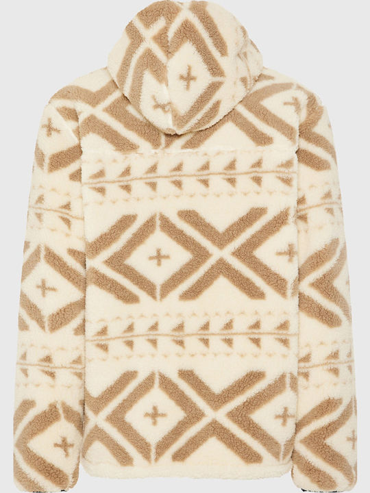 Men's Fleece Hoodie Beige