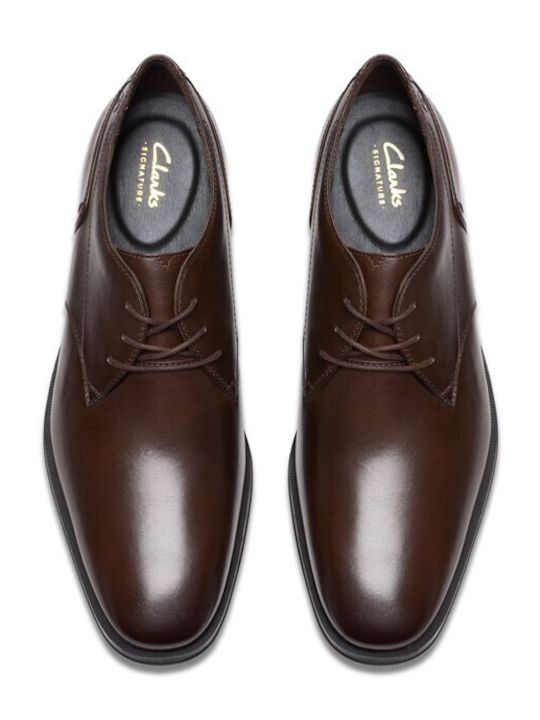 Lace Men's Leather Moccasins Brown