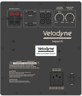 Velodyne Impact X12 Active Subwoofer with Speaker 12" 300W Black