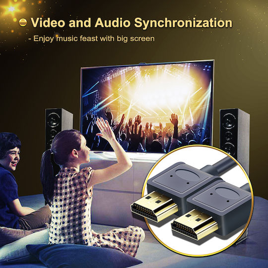 Cabletime Cable HDMI male - HDMI male 1m Μπλε